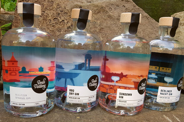 Die vier Gins auf einem Blick: Berlin Distillery